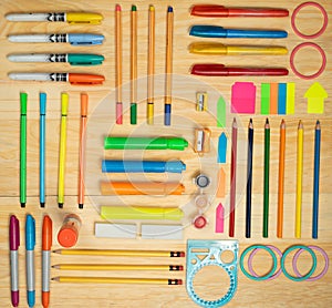 Pencils and utensils for drawing and working photo