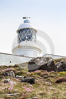 Pendeen lighthouse in cornwall england uk photo