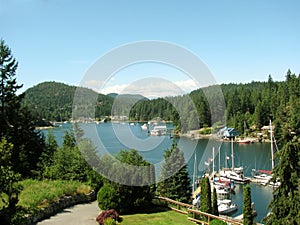 Pender Harbour on Sunshine Coast, BC, Canada