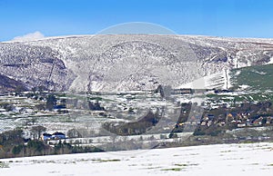 Pendle Hill in Lancashire in Winter is a wild and dangerous place