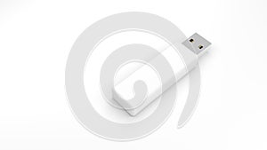 Pendrive. Isolated on white background. USB flash drive. Data storage device. Pen drive.