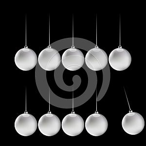 Pendulum in action vector object