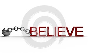 pendulum chain believe in your self red orange pink color text font word symbol decoration faith inspiration business strategy