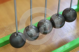 A pendulum from a group of steel balls