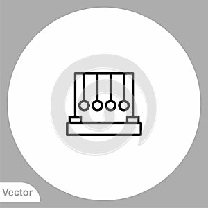 Pendulum vector icon sign symbol