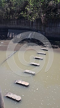 Penet rubber dam, at Tabanan, Bali, Indonesia. For raw water to public drinking water industries.