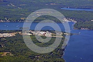 Penetanguishene shoreline aerial photo