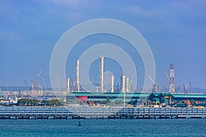 Pengerang Deepwater Petroleum Terminal Tank Construction in progress. photo