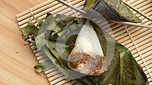 Pengkang is Indonesia sticky rice snacks.