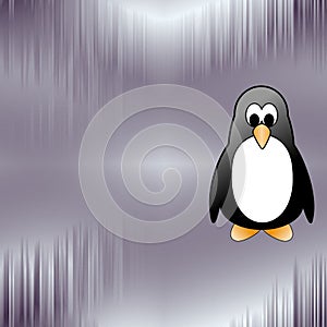 Penguin in Arctic