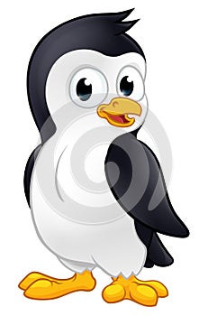 Penguin Bird Cute Cartoon Wildlife Mascot