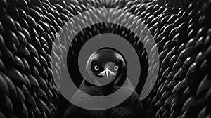 The Penguin: A Captivating Black And White Film Still photo