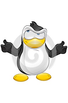 Penguin Character - Confused