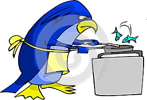 Penguin cooking