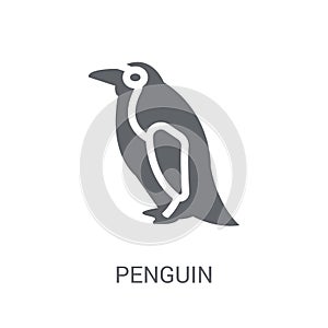 Penguin icon. Trendy Penguin logo concept on white background fr