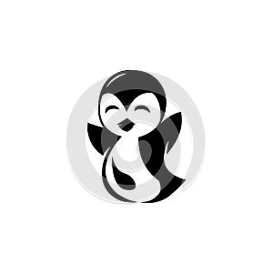 Penguin Icon Vector Illustration,Penguin vector logo illustration, animal symbol