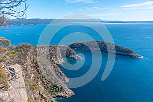 Penguin island at Bruny island in Tasmania, Australia