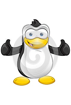 Penguin Mascot - Thumbs Up