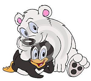 Penguin & Polar Bear Friends