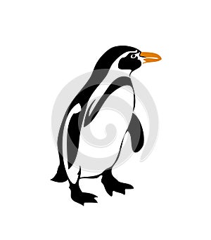 Penguin vector silhouette