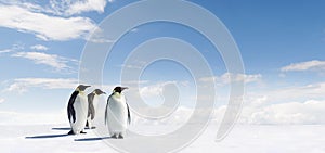 Penguins in Antarctica