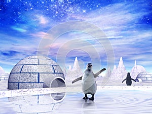 Pinguini Antartide 