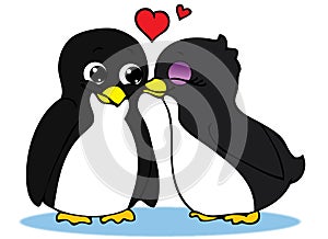 Penguins in love