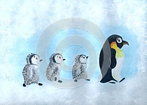 Penguins march