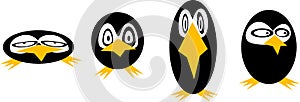 Penguins, stylized