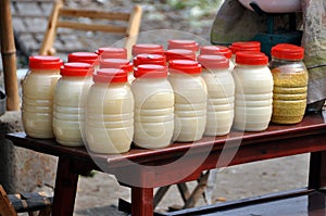 Pengzhou, China: Jars of Fresh Honey