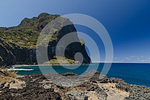 Penha dÃÂ´ÃÂguia, one of the most emblematic rocks of Madeira, Portugal photo