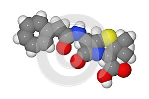 Penicillin molecule photo