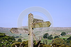 Penine Way sign post.