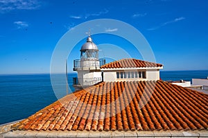 Peniscola Lighthouse in Castellon Spain