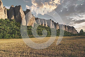 Penitent rocks in Provence, France photo