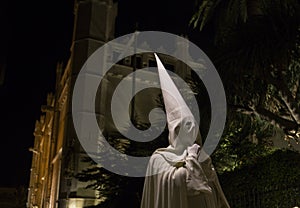 Easter holy week procession penitent