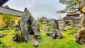 Penjing Garden In Hue Imperial Citadel, Vietnam.