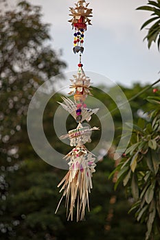 Penjor during The Galungan Festival in Bali