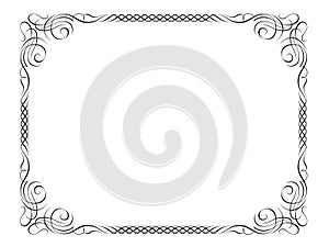 Penmanship decorative frame