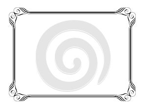 Penmanship decorative frame