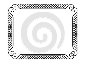 Penmanship decorative frame