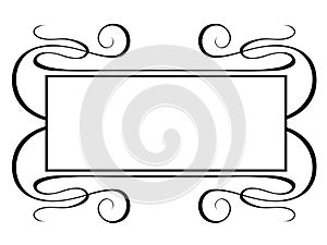 Penmanship decorative frame