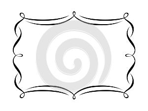 Penmanship decorative frame