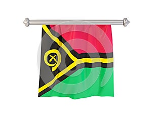 Pennant with flag of vanuatu