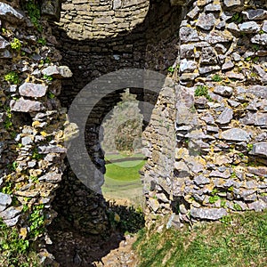 Castello distrutto bellezza sul 