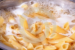 Penne rigate pasta photo