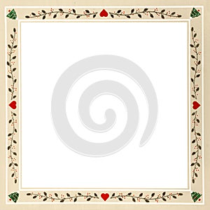 Pennsylvania Dutch Christmas Frame