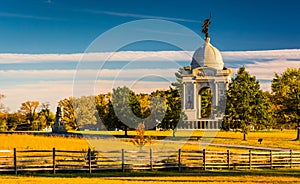 The Pennsylvania Monument, in Gettysburg, Pennsylvania.
