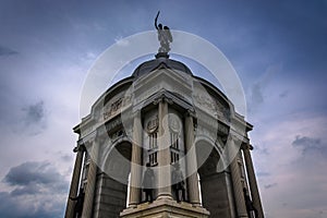 The Pennsylvania Monument in Gettysburg, Pennsylvania.