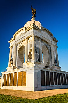 The Pennsylvania Monument in Gettysburg, Pennsylvania.